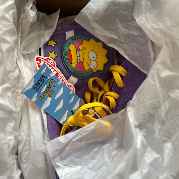Limited Edition The Simpsons ™️ x Vans Lisa Simpson Sneakers | New In Box - Picture 9 of 16